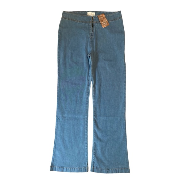 NWT Soft Surroundings Zip Flare Stretch Jeans M New! - Picture 15 of 15